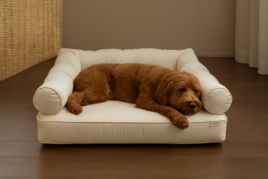Large Orthopedic Dog Bed with Three Bolster Cushions - Eco Friendly & Non-Toxic