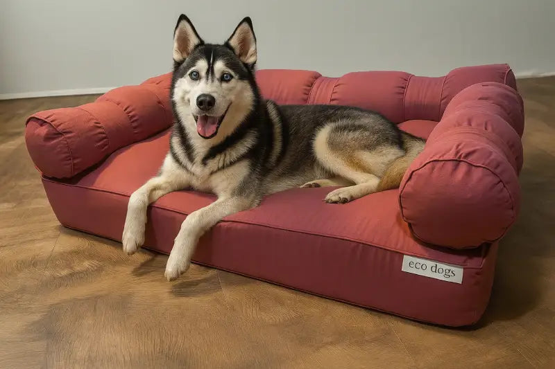 XLarge Orthopedic Dog Bed with Three Bolster Cushions Dusty Rose