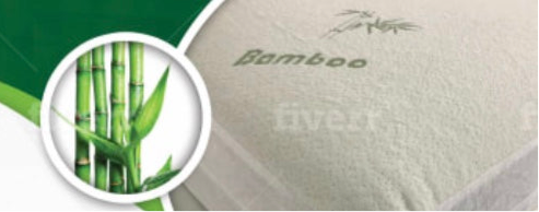 Bamboo Waterproof Dog Bed Mattress Protector - Machine Washable