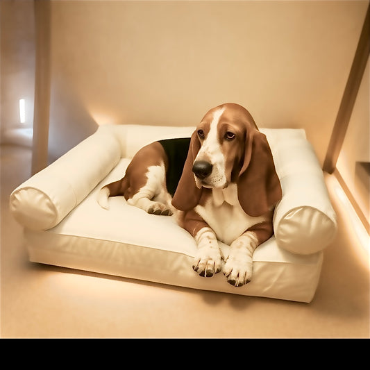 Medium Orthopedic Dog Bed with Three Bolster Cushions - Eco Friendly & Non-Toxic