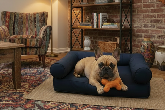 Medium Orthopedic Dog Bed with Three Bolster Cushions - Eco Friendly & Non-Toxic