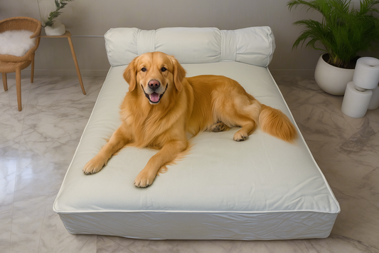 Large Orthopedic Dog Bed with One Bolster Cushion - Eco Friendly & Non-Toxic