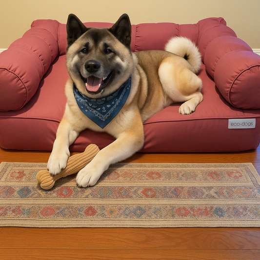 Large Orthopedic Dog Bed with Three Bolster Cushions - Eco Friendly & Non-Toxic