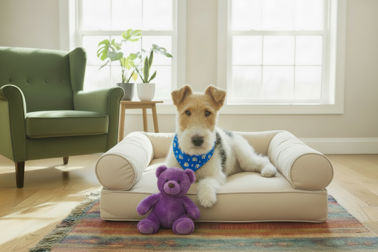 Medium Orthopedic Dog Bed with Three Bolster Cushions - Eco Friendly & Non-Toxic