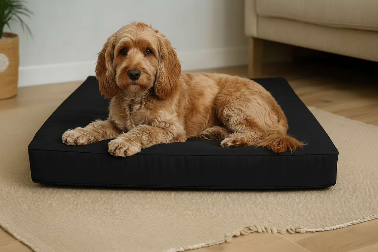 Medium Orthopedic Dog Bed No Cushions - Eco Friendly & Non-Toxic