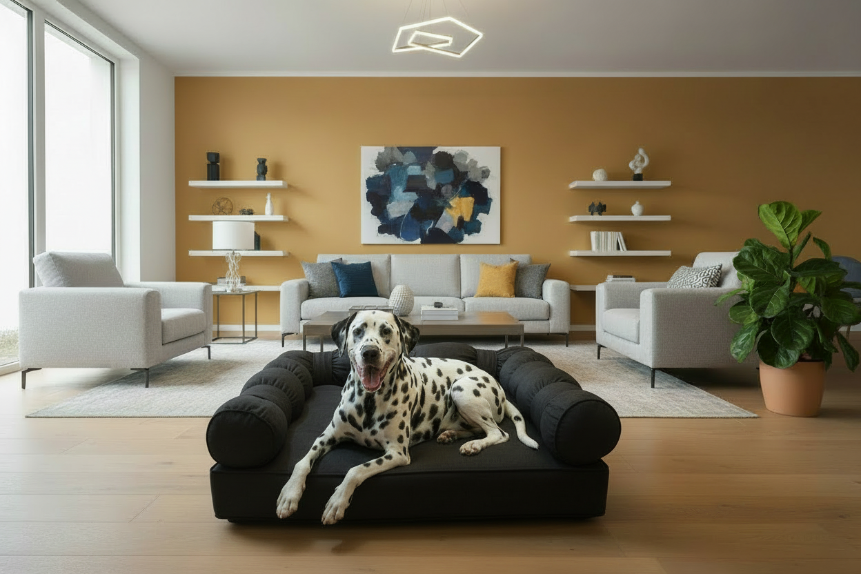 XLarge Orthopedic Dog  Bed with Three Bolster Cushions - Eco Friendly & Non-Toxic