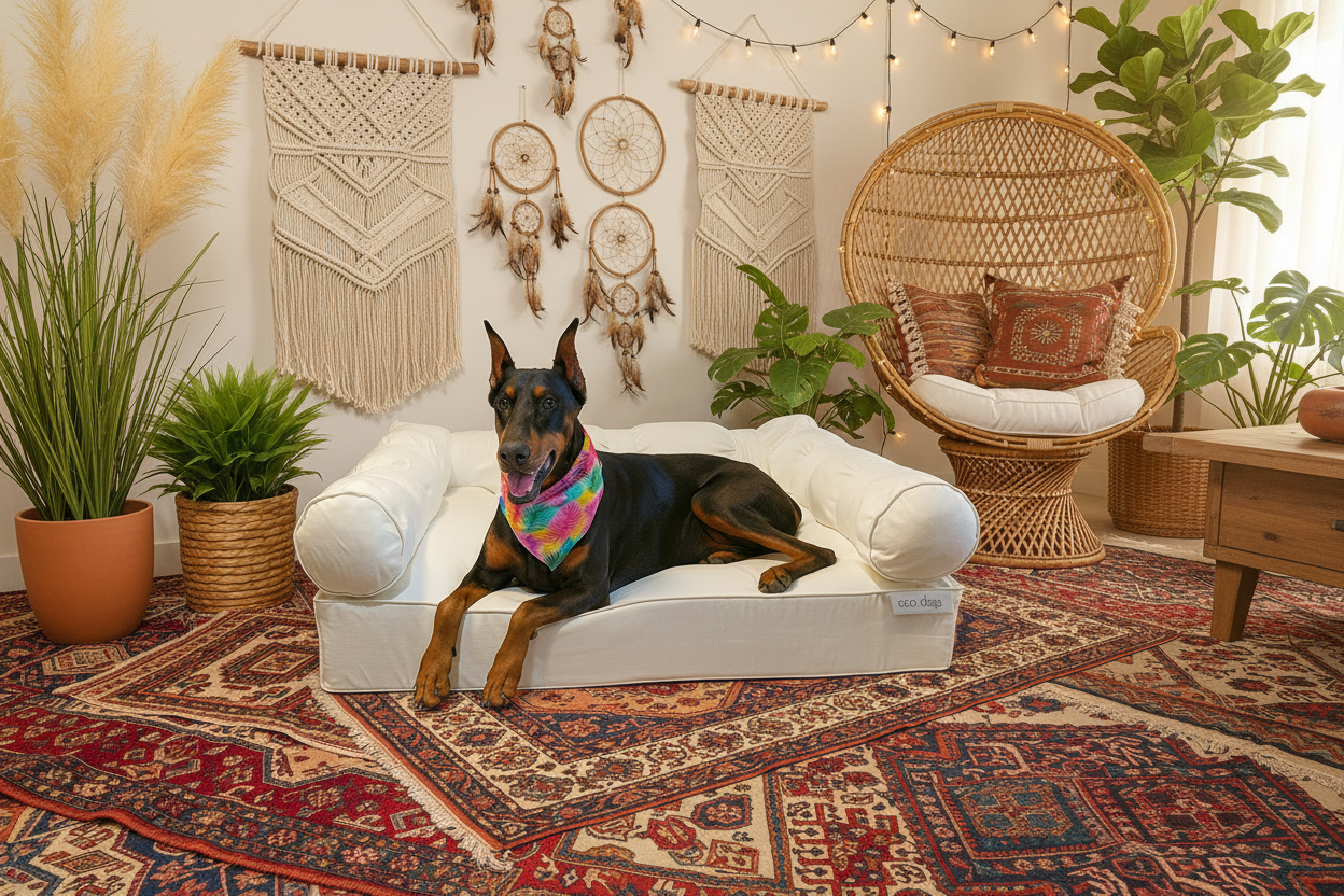 XLarge Orthopedic Dog Bed with Three Bolster Cushions - Eco Friendly & Non-Toxic