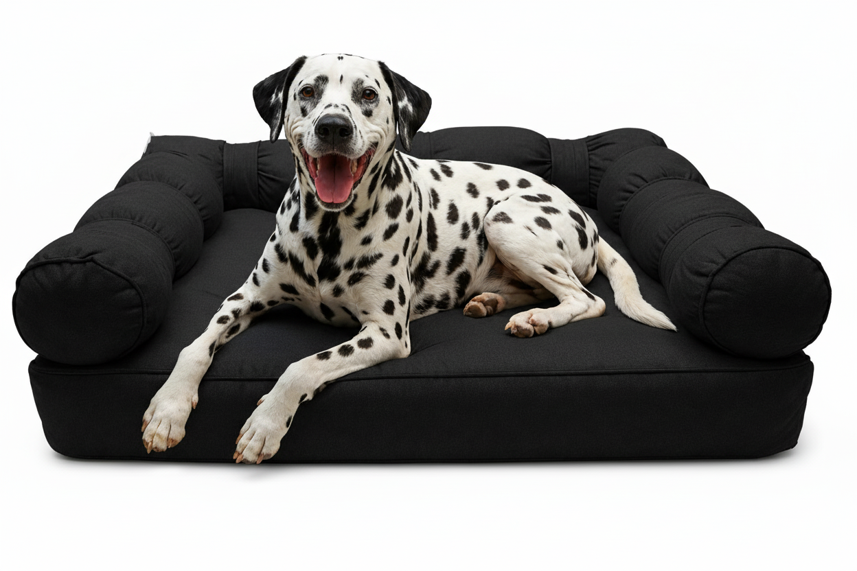 XLarge Orthopedic Dog Bed with Three Bolster Cushions - Eco Friendly & Non-Toxic
