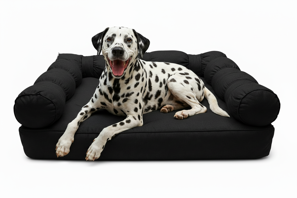 XLarge Orthopedic Dog Bed with Three Bolster Cushions - Eco Friendly & Non-Toxic