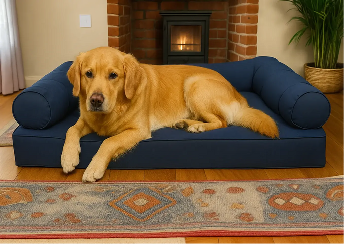 XLarge Orthopedic Dog Bed with Three Bolster Cushions - Eco Friendly & Non-Toxic