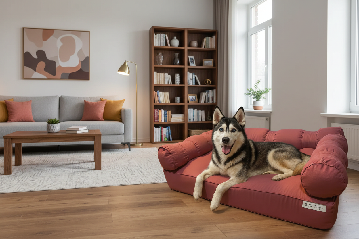 XLarge Orthopedic Dog  Bed with Three Bolster Cushions - Eco Friendly & Non-Toxic