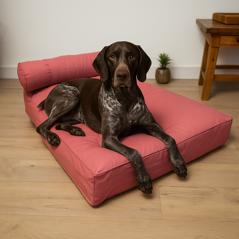 Large Orthopedic Dog Bed with One Bolster Cushion - Eco Friendly & Non-Toxic
