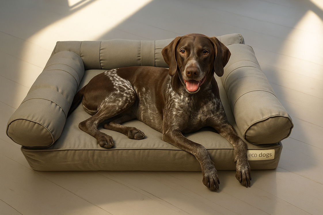 Large Orthopedic Dog Bed with Three Bolster Cushions - Eco Friendly & Non-Toxic