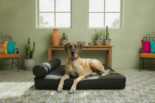 XLarge Orthopedic Dog Bed with One Bolster Cushion - Eco Friendly & Non-Toxic