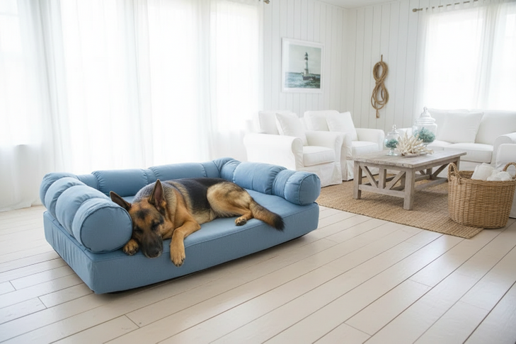 XLarge Orthopedic Dog Bed with Three Bolster Cushions - Eco Friendly & Non-Toxic