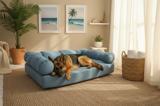 XLarge Orthopedic Dog Bed with Three Bolster Cushions - Eco Friendly & Non-Toxic